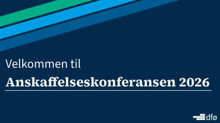 Plakat som ønsker velkommen til Anskaffelseskonferansen 2026 3. november på Plaza hotell
