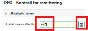 Illustrerer at du skal legge inn +45 og trykke søk