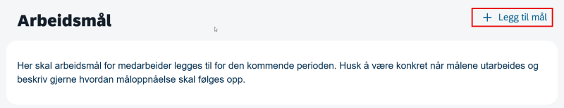 bildet viser knappen legg til mål