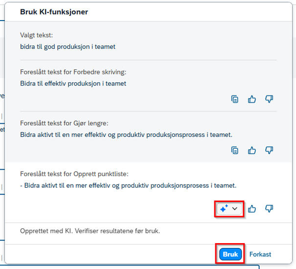Bildet viser knappen bruk