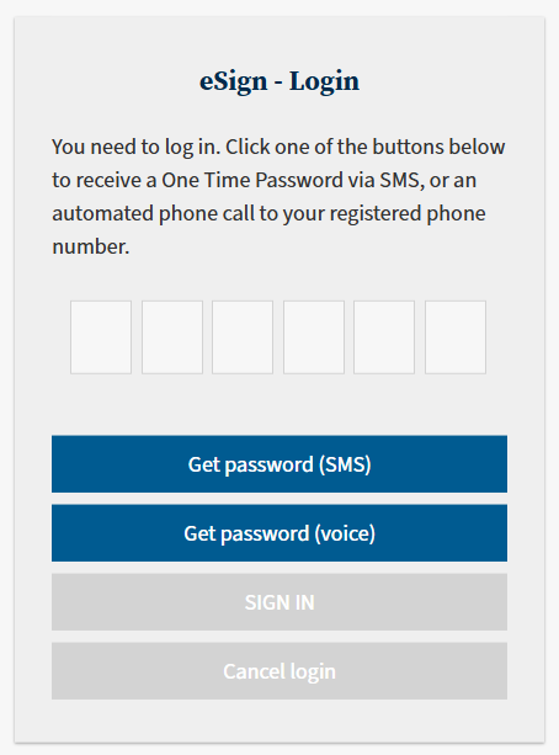Image showing esign-login