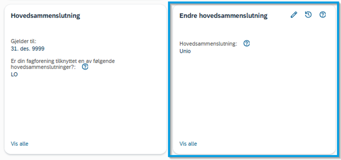 Bildet viser et skjermbilde fra systemløsningen DFØ HR